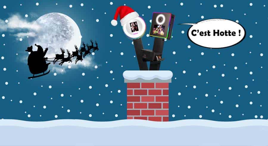 header pere noel cheminée ciel flocon neige toi borne photobooth lune rennes traineau