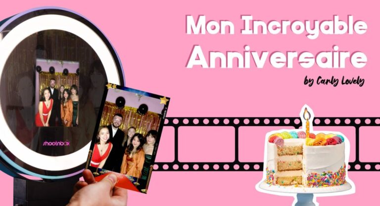 anniversaire animation tirage photo booth borne ring light écran gateau rainbow cake pellicule film