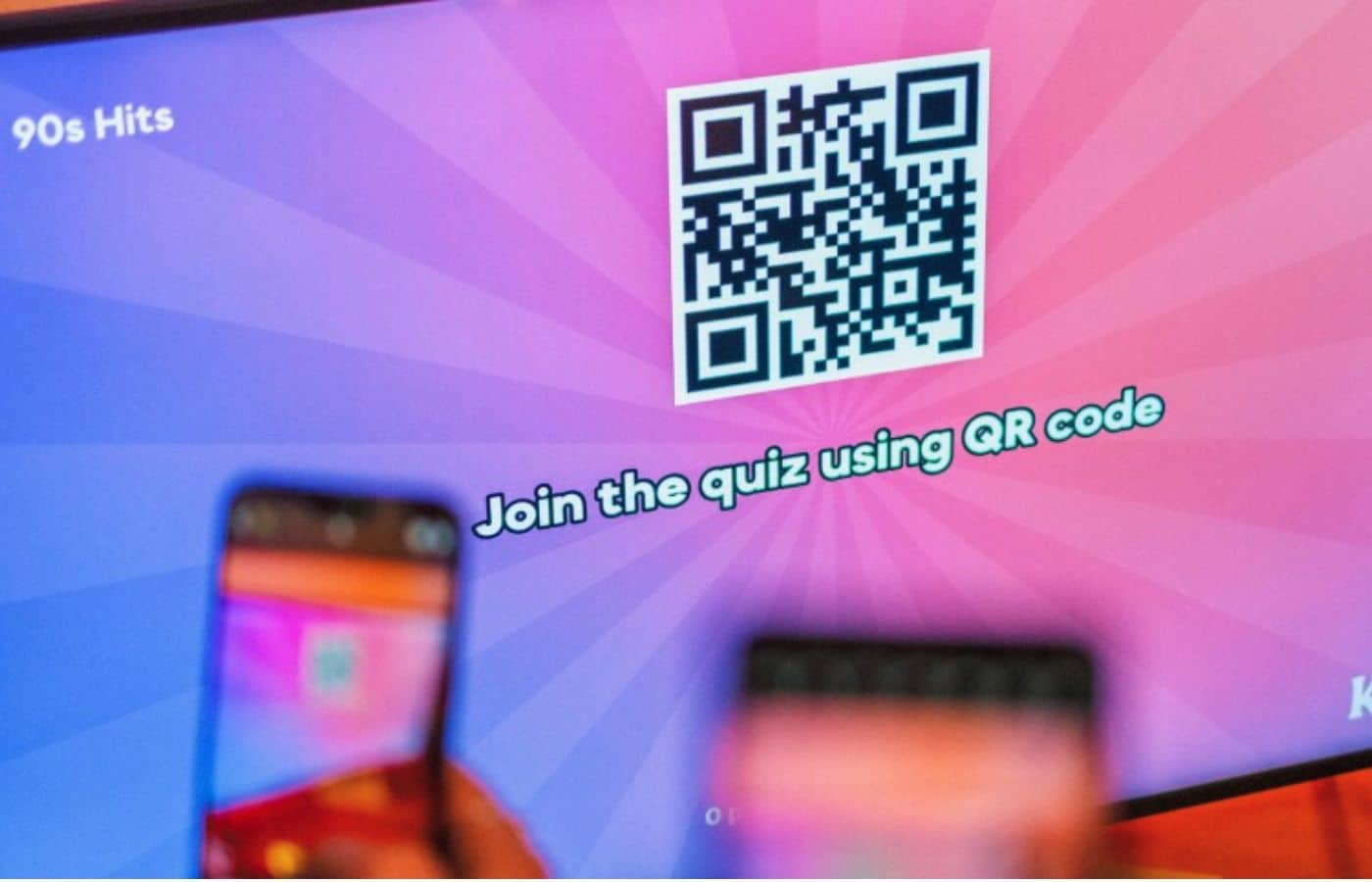 jeux quiz blind test années 90 karafun tv application mobile téléphone qr code facile