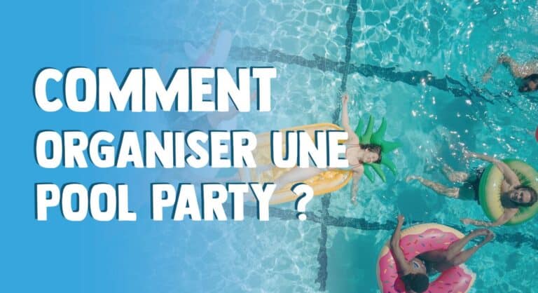 header comment organiser une pool party piscine bouée flottant