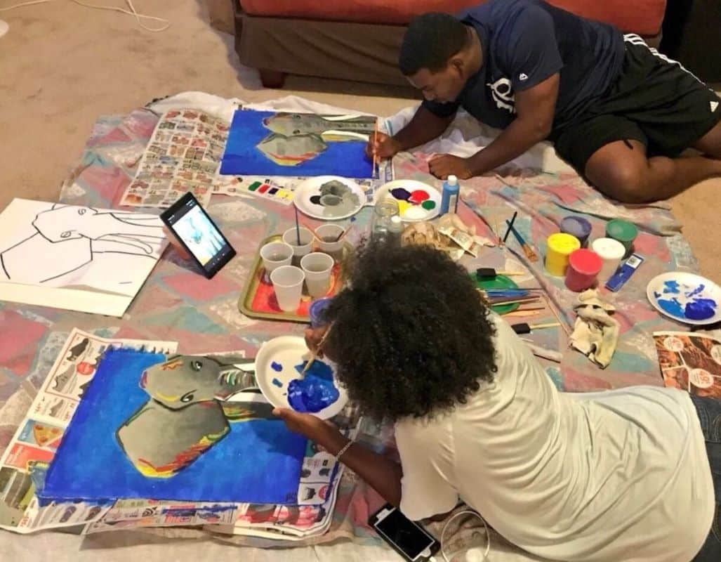 Atelier peinture en couple pour une soirée romantique créative