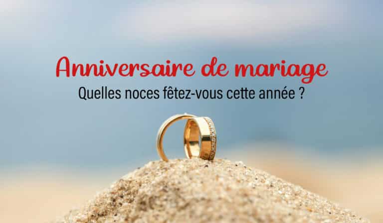 quelles noces fêtes vous ? anniversaire de mariage alliance