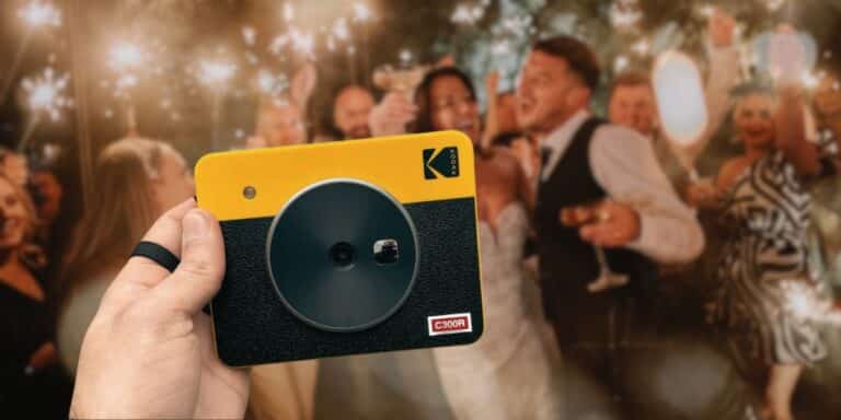 mariage appareil photo instantané kodak c300 mini shot jaune cérémonie