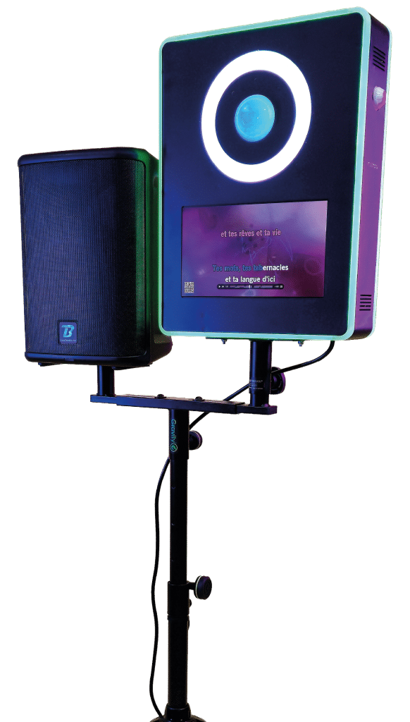 shootnbox playbox karaoké mobile karafun écran tactile intégré enceinte