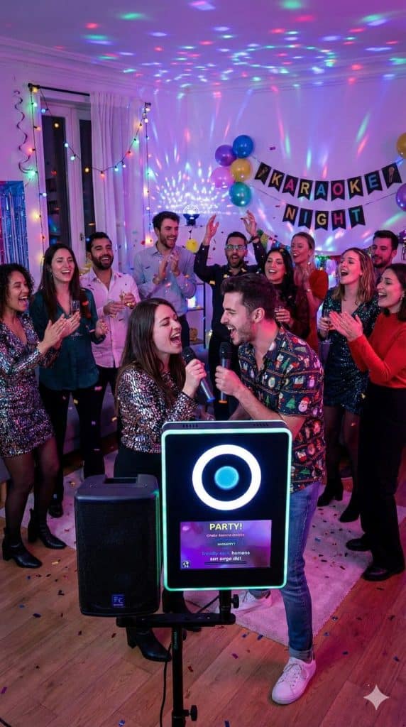 soirée karaoké à la maison animation ambiance musicale