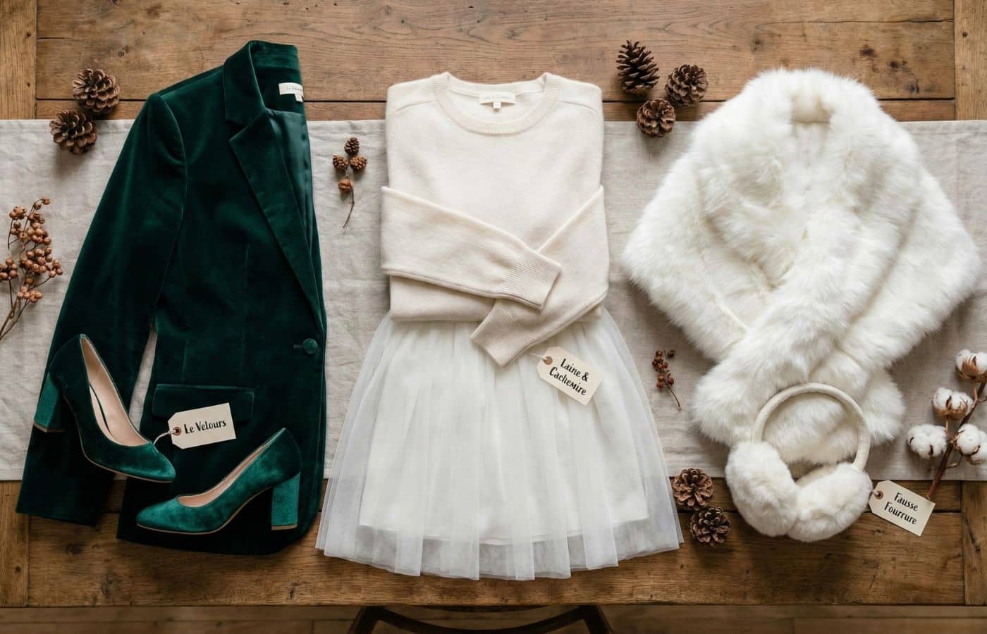 look tenue mariée hiver velours fausse fourrure robe style vaincre le froid