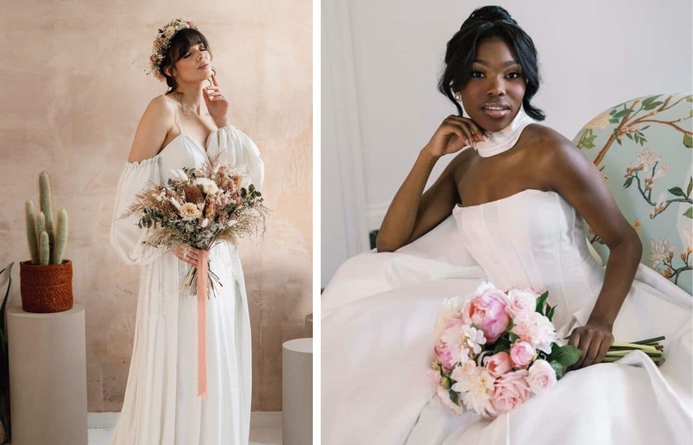 différent style bouquet de fleurs de la mariée tendance cette année