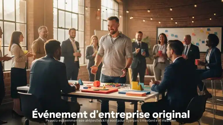 Photo illustrant événement d'entreprise original