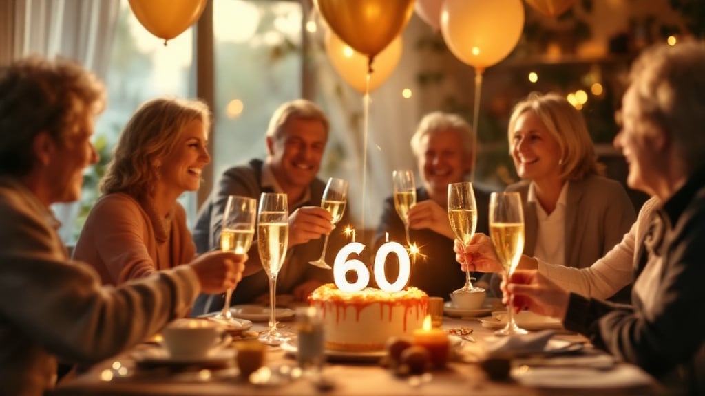 Anniversaire 60 ans : idées pour fêter, cadeaux et textes