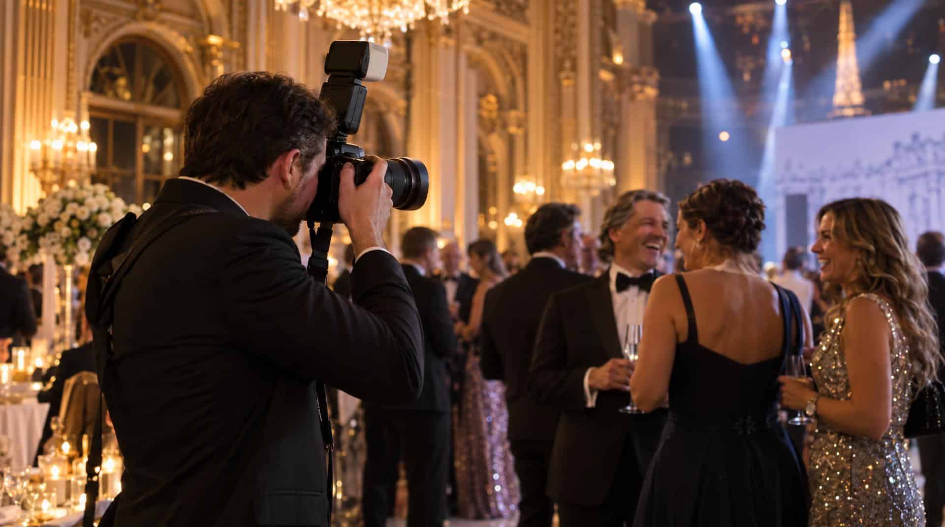 Tarif d&rsquo;un photographe événementiel : grille 2026 à l&rsquo;heure, à la soirée et à la journée