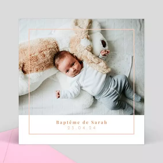 baptême sarah bébé livre d'or popcarte album photo