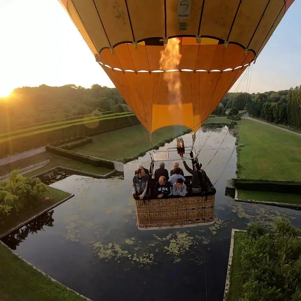 vol montgolfiere vexin lac artificiel chateau