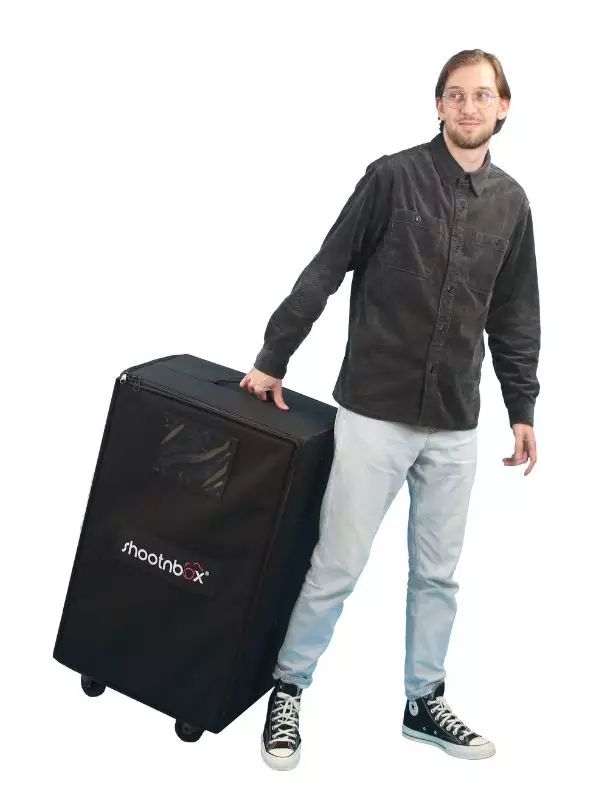 valise transport photobooth shootnbox homme