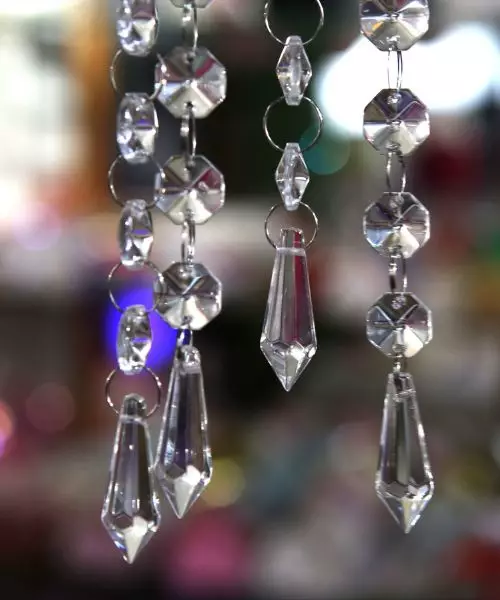 plan de table mariage pampille cristal décoratif suspension